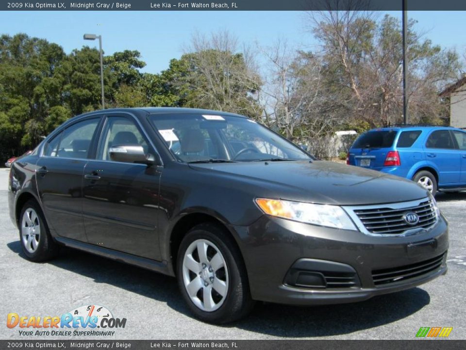 2009 Kia Optima LX Midnight Gray / Beige Photo #7