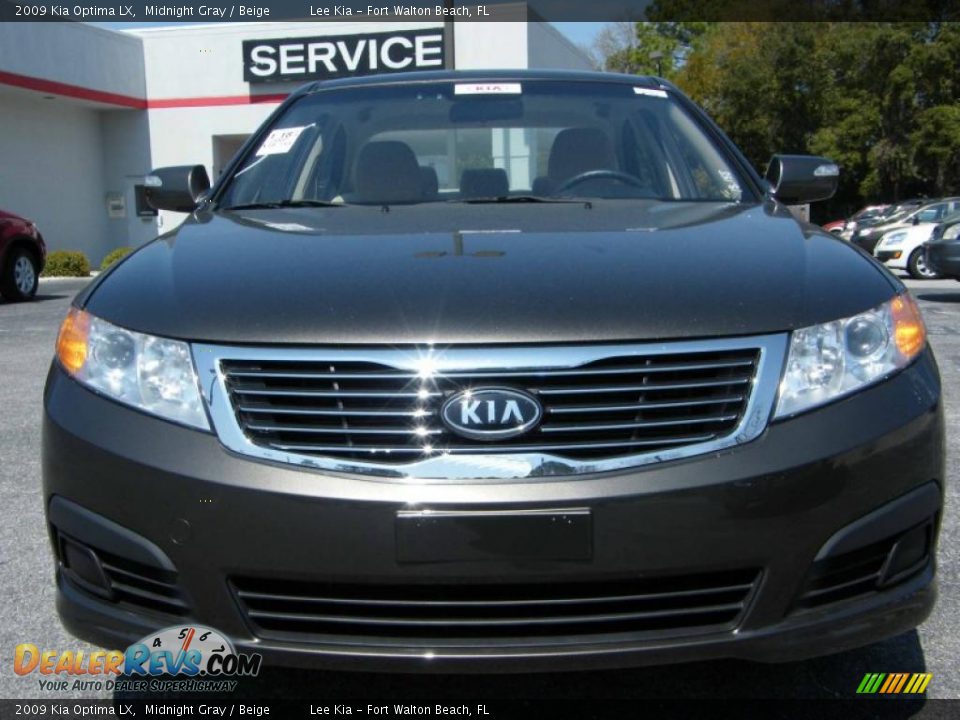 2009 Kia Optima LX Midnight Gray / Beige Photo #8