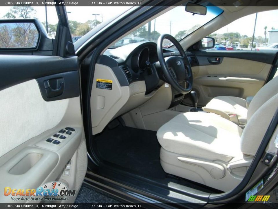 2009 Kia Optima LX Midnight Gray / Beige Photo #13