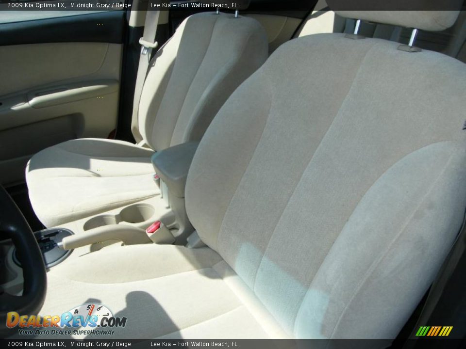 2009 Kia Optima LX Midnight Gray / Beige Photo #14