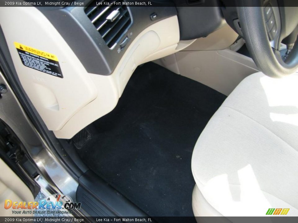 2009 Kia Optima LX Midnight Gray / Beige Photo #16