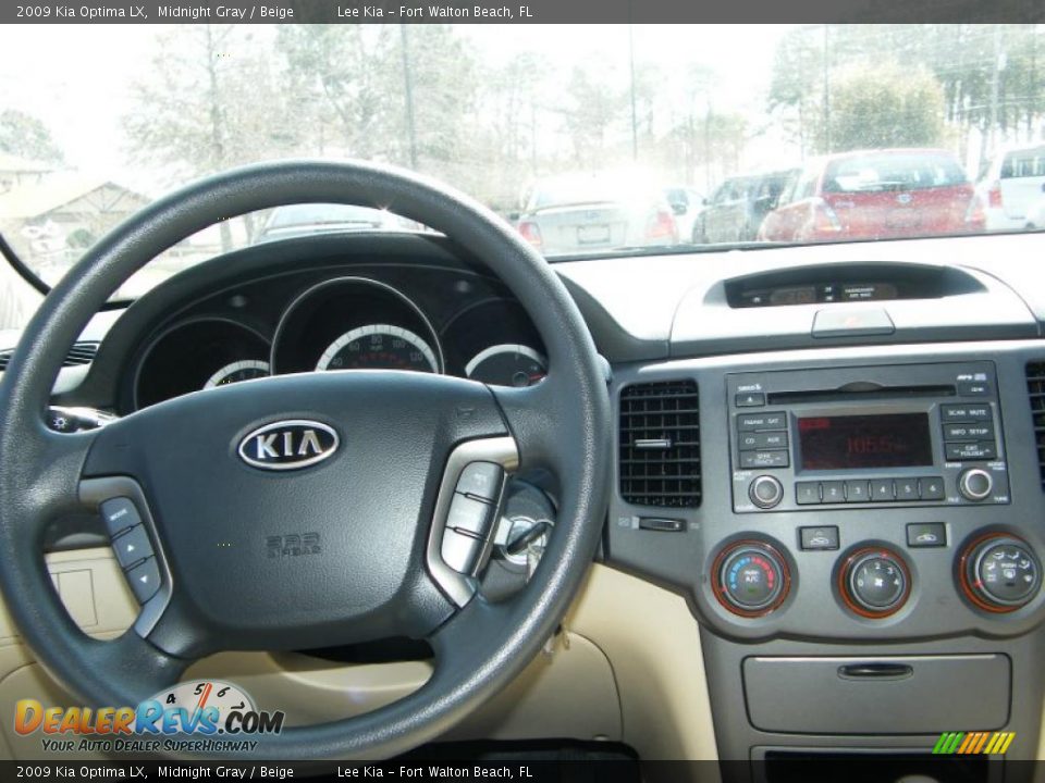 2009 Kia Optima LX Midnight Gray / Beige Photo #18