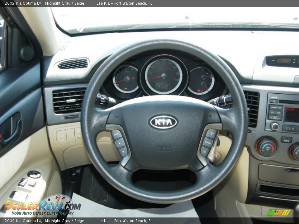 2009 Kia Optima LX Midnight Gray / Beige Photo #19
