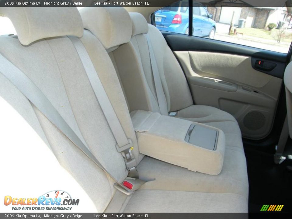 2009 Kia Optima LX Midnight Gray / Beige Photo #25
