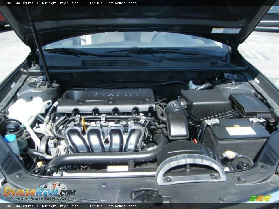 2009 Kia Optima LX Midnight Gray / Beige Photo #28