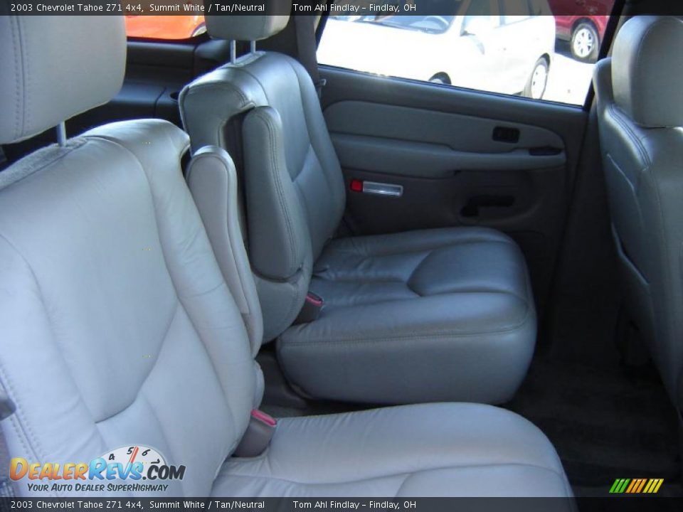 2003 Chevrolet Tahoe Z71 4x4 Summit White / Tan/Neutral Photo #15