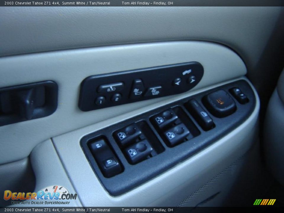 2003 Chevrolet Tahoe Z71 4x4 Summit White / Tan/Neutral Photo #21