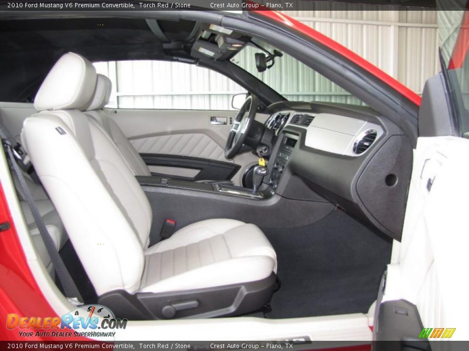 2010 Ford Mustang V6 Premium Convertible Torch Red / Stone Photo #9