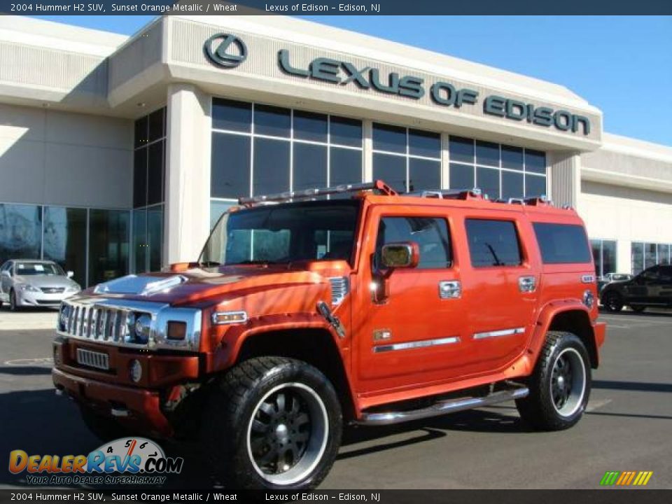 2004 Hummer H2 SUV Sunset Orange Metallic / Wheat Photo #1