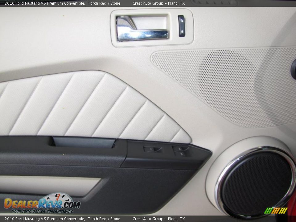 2010 Ford Mustang V6 Premium Convertible Torch Red / Stone Photo #12