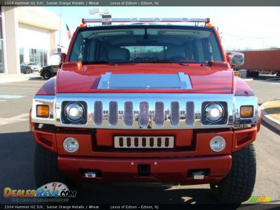 2004 Hummer H2 SUV Sunset Orange Metallic / Wheat Photo #2