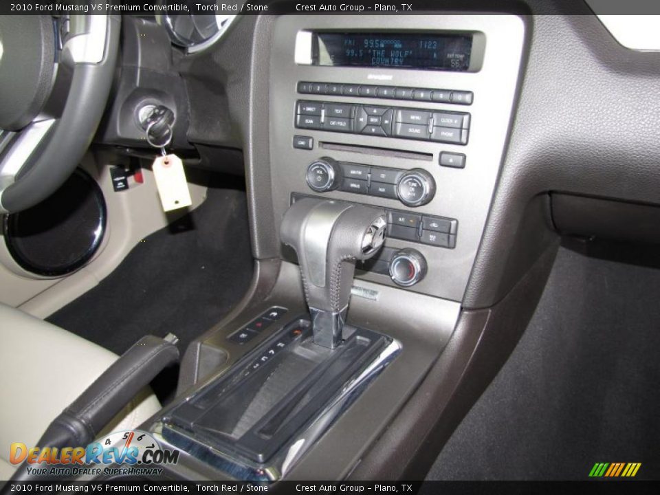 2010 Ford Mustang V6 Premium Convertible Torch Red / Stone Photo #15