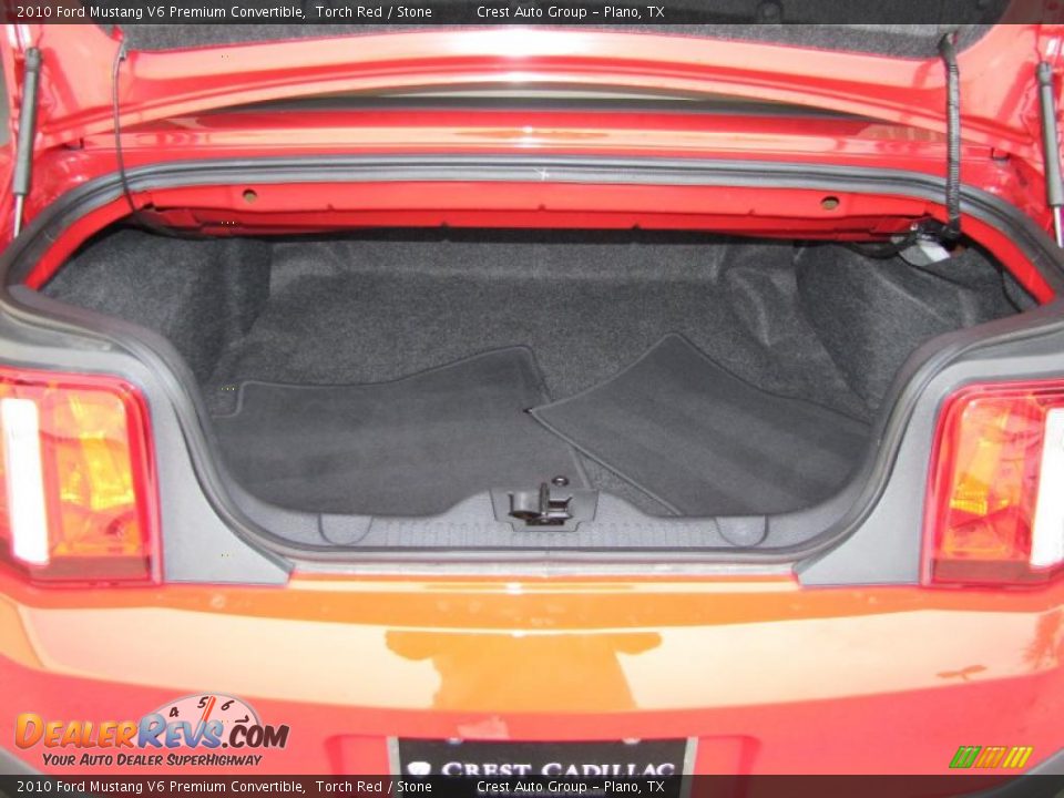 2010 Ford Mustang V6 Premium Convertible Torch Red / Stone Photo #17