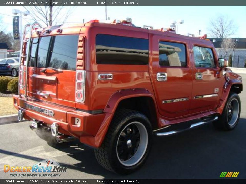 2004 Hummer H2 SUV Sunset Orange Metallic / Wheat Photo #4