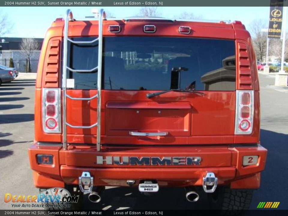 2004 Hummer H2 SUV Sunset Orange Metallic / Wheat Photo #5