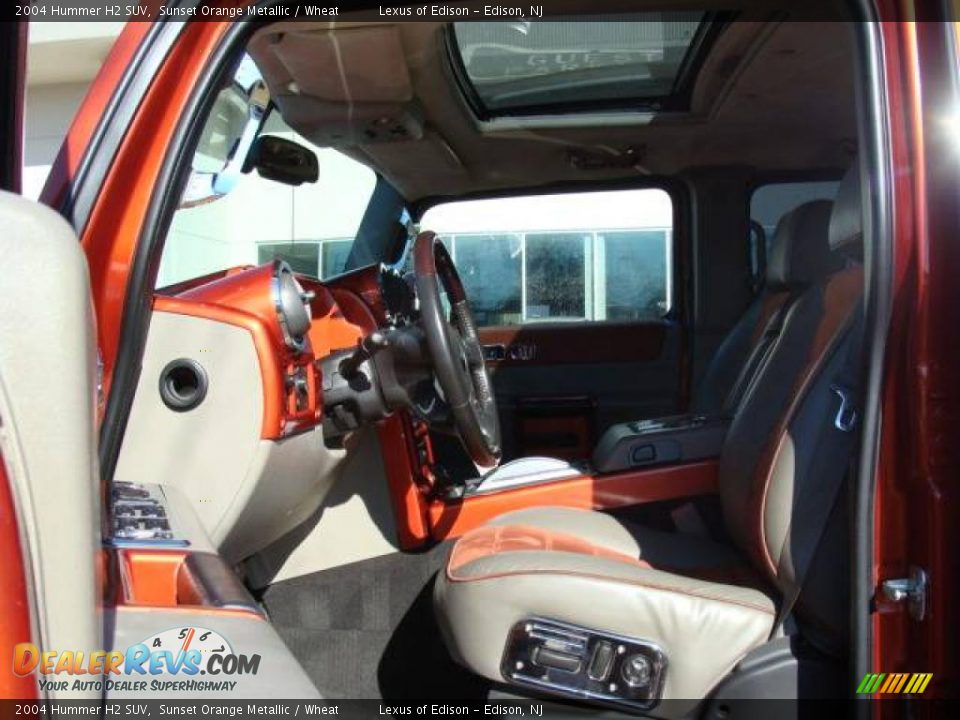 2004 Hummer H2 SUV Sunset Orange Metallic / Wheat Photo #7