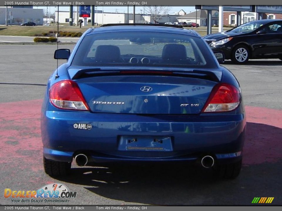 2005 Hyundai Tiburon GT Tidal Wave / Black Photo #4