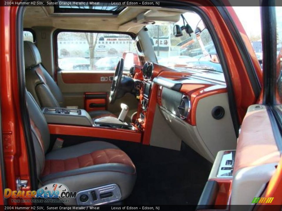 2004 Hummer H2 SUV Sunset Orange Metallic / Wheat Photo #8