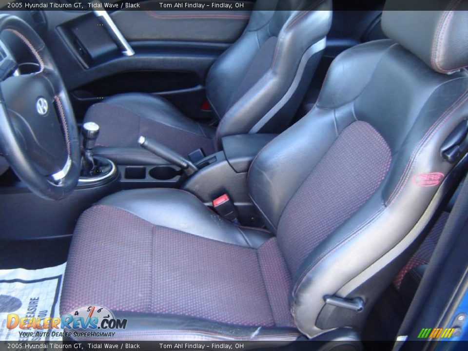 2005 Hyundai Tiburon GT Tidal Wave / Black Photo #9