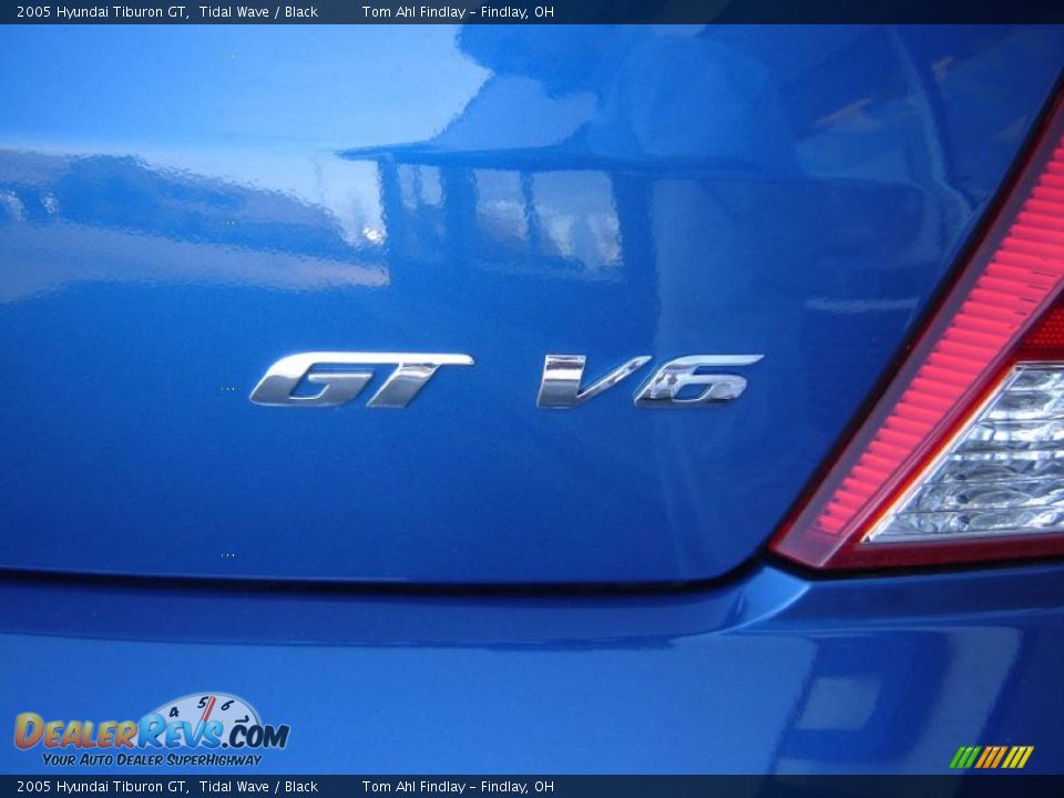 2005 Hyundai Tiburon GT Tidal Wave / Black Photo #10