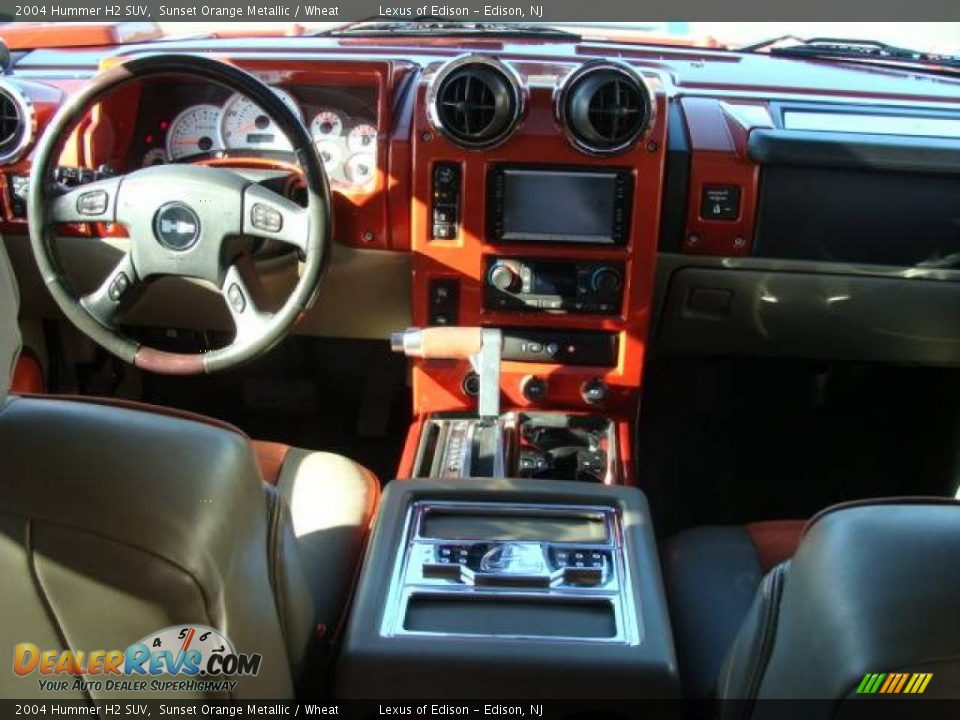 2004 Hummer H2 SUV Sunset Orange Metallic / Wheat Photo #9