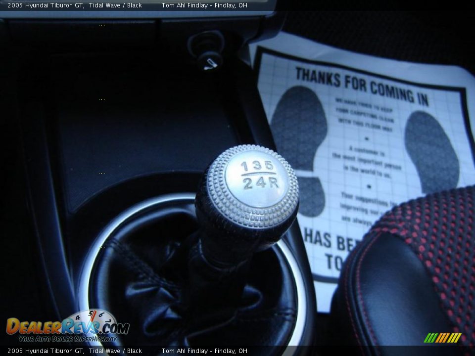 2005 Hyundai Tiburon GT Tidal Wave / Black Photo #15