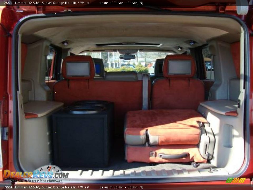 2004 Hummer H2 SUV Sunset Orange Metallic / Wheat Photo #13