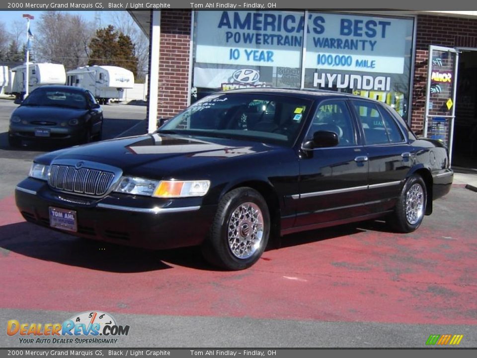 2000 Mercury Grand Marquis GS Black / Light Graphite Photo #1
