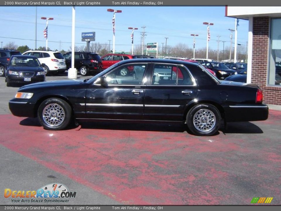 2000 Mercury Grand Marquis GS Black / Light Graphite Photo #2