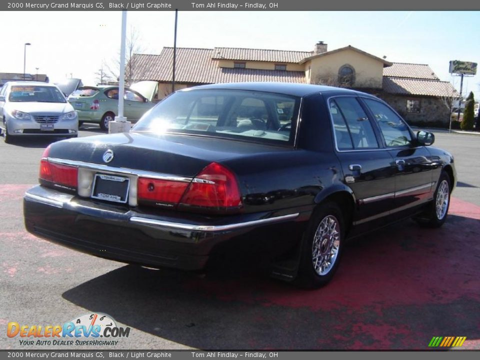 2000 Mercury Grand Marquis GS Black / Light Graphite Photo #5