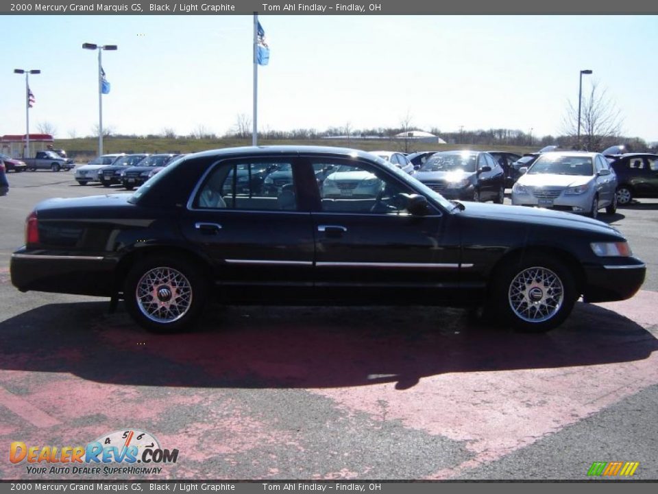 2000 Mercury Grand Marquis GS Black / Light Graphite Photo #6