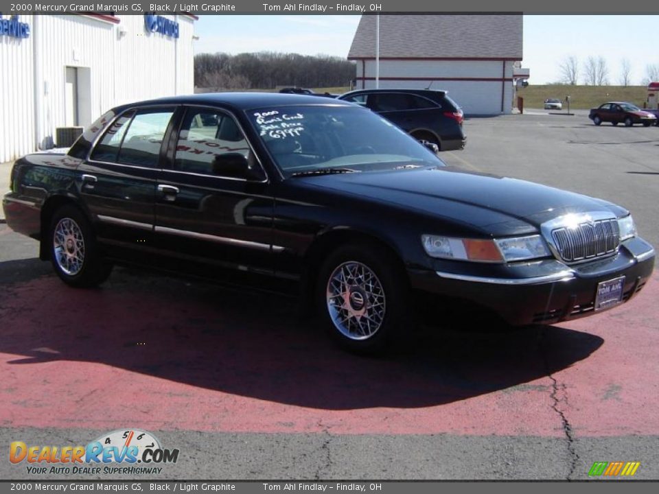 2000 Mercury Grand Marquis GS Black / Light Graphite Photo #7