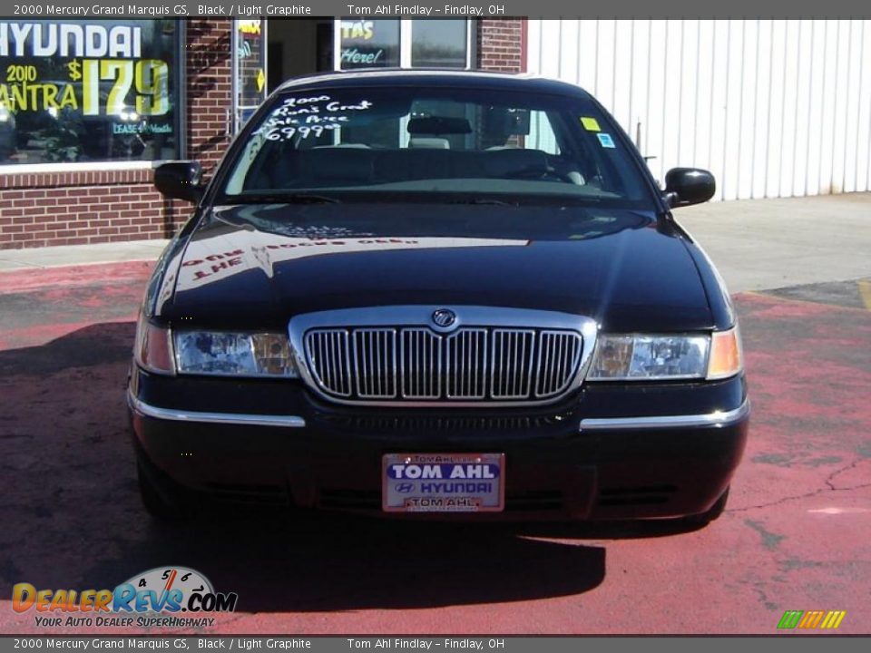 2000 Mercury Grand Marquis GS Black / Light Graphite Photo #8