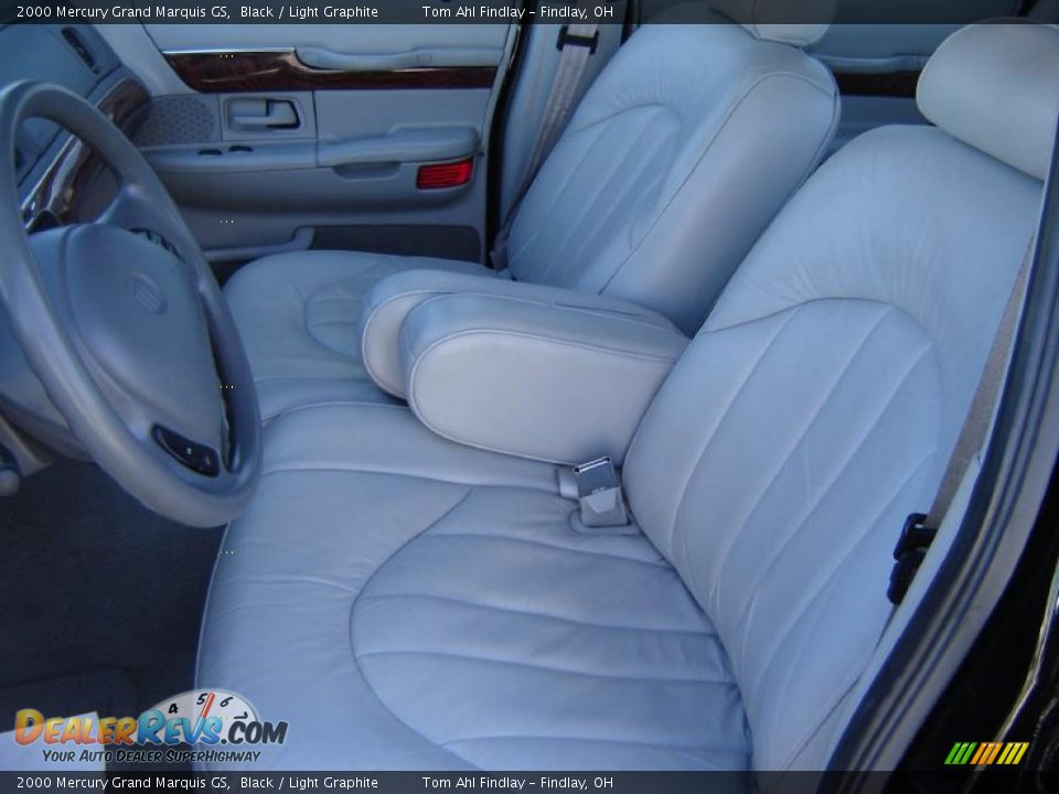 2000 Mercury Grand Marquis GS Black / Light Graphite Photo #10