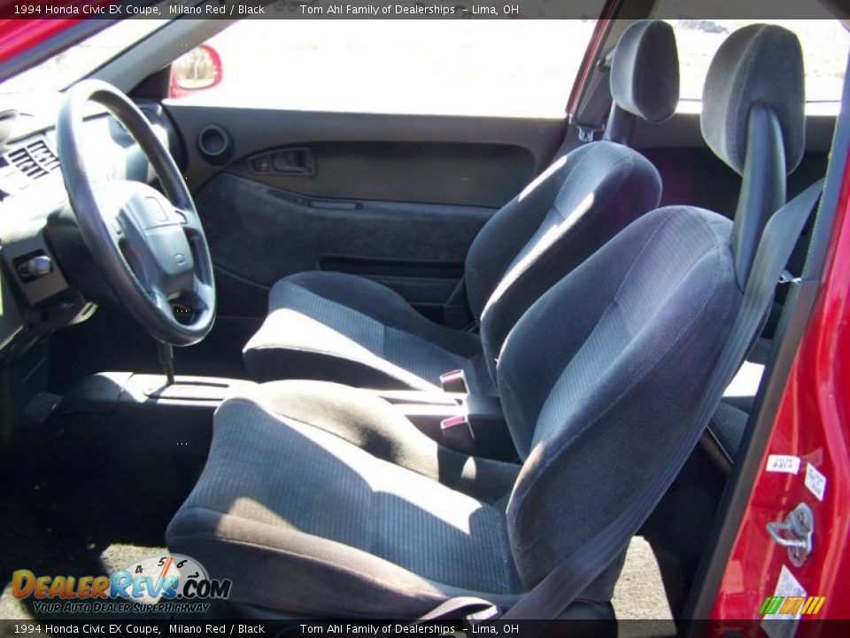1994 Honda Civic EX Coupe Milano Red / Black Photo #6
