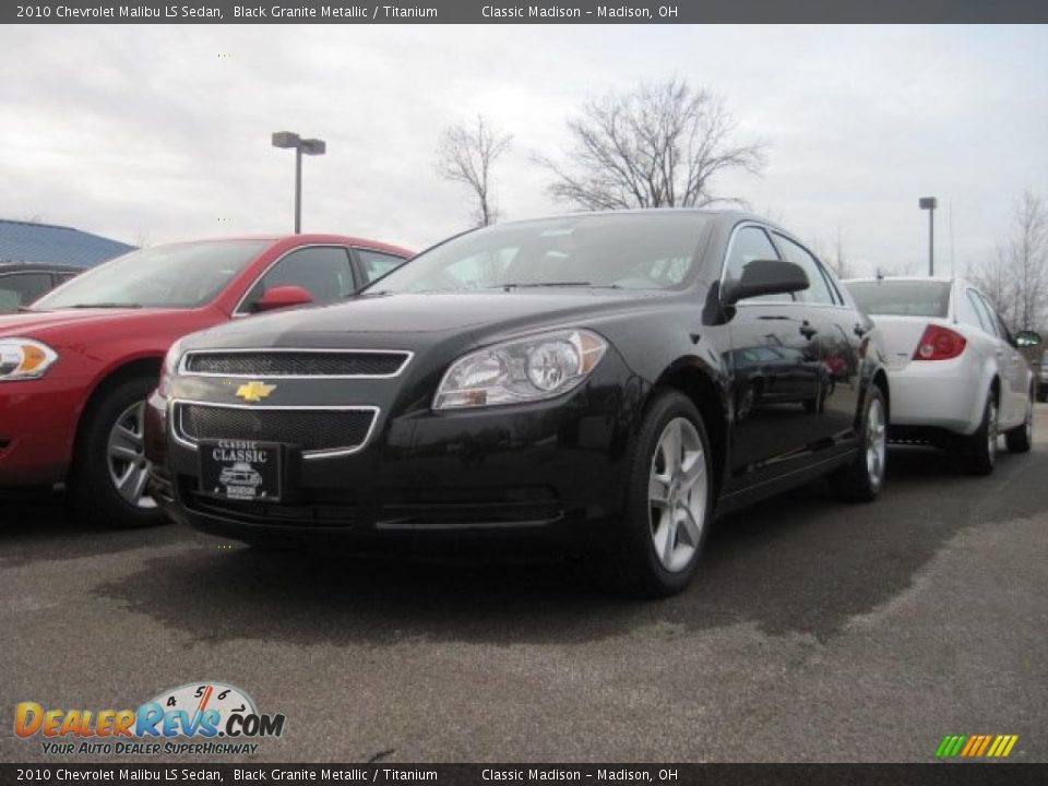 2010 Chevrolet Malibu LS Sedan Black Granite Metallic / Titanium Photo #1