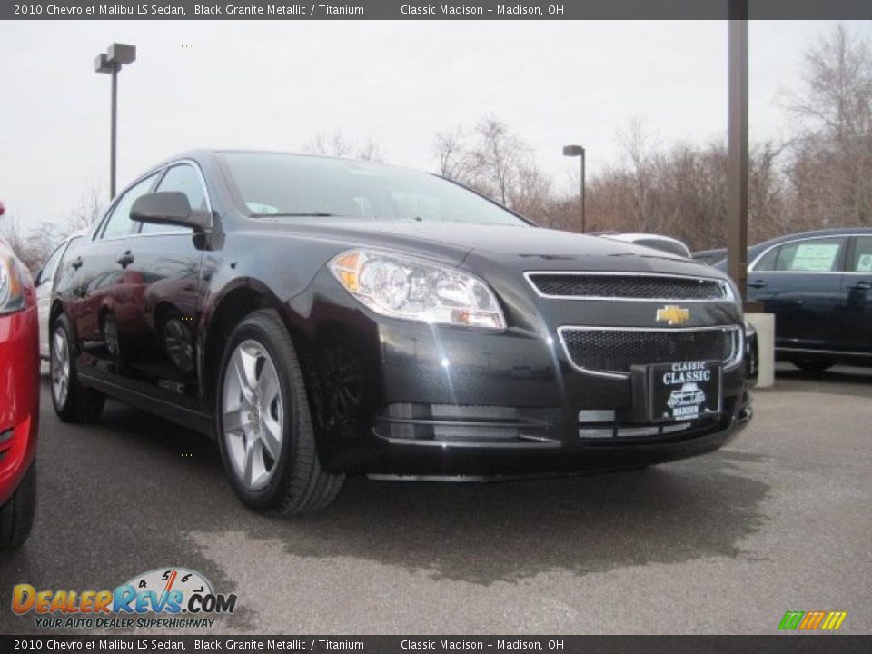 2010 Chevrolet Malibu LS Sedan Black Granite Metallic / Titanium Photo #3