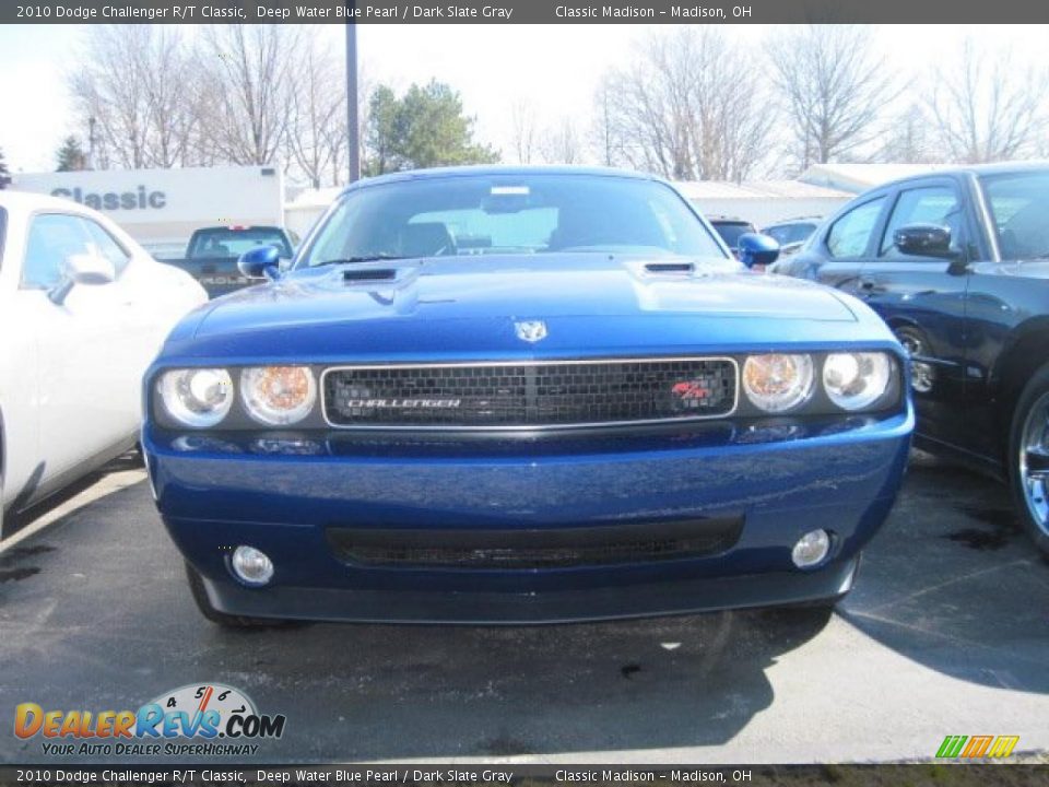 2010 Dodge Challenger R/T Classic Deep Water Blue Pearl / Dark Slate Gray Photo #2