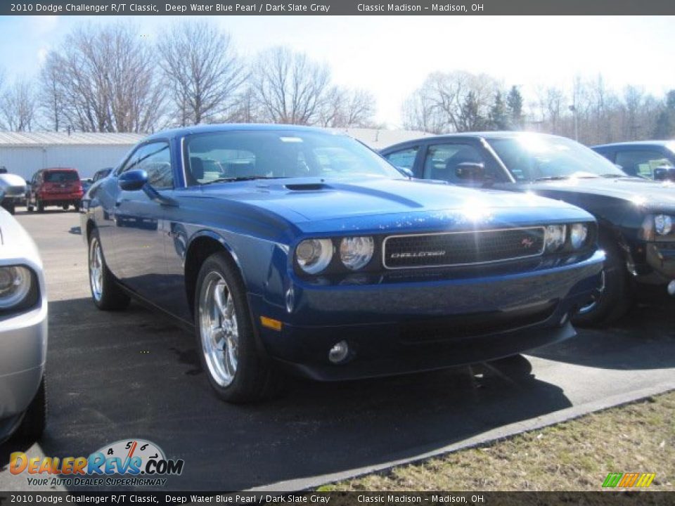 2010 Dodge Challenger R/T Classic Deep Water Blue Pearl / Dark Slate Gray Photo #3