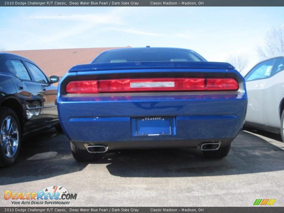2010 Dodge Challenger R/T Classic Deep Water Blue Pearl / Dark Slate Gray Photo #4