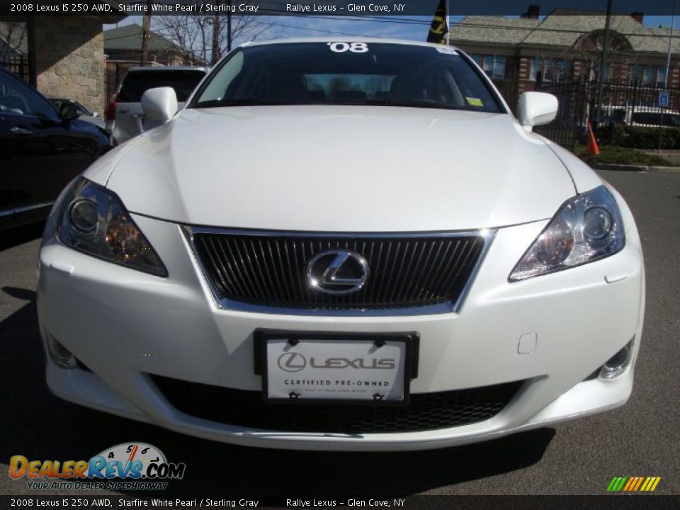 2008 Lexus IS 250 AWD Starfire White Pearl / Sterling Gray Photo #3