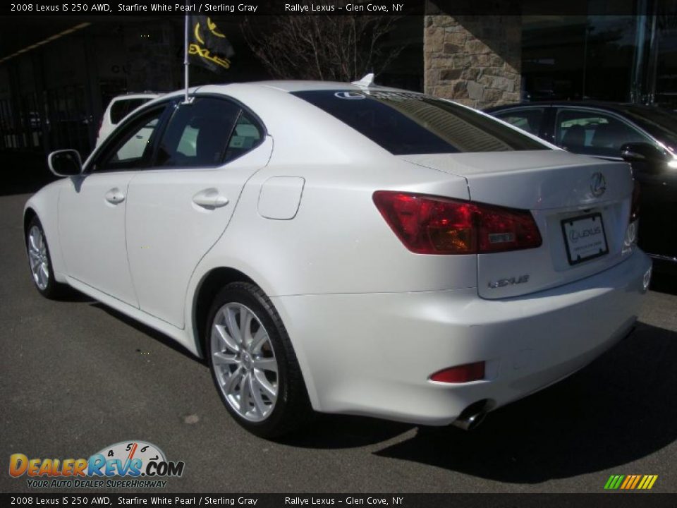 2008 Lexus IS 250 AWD Starfire White Pearl / Sterling Gray Photo #4
