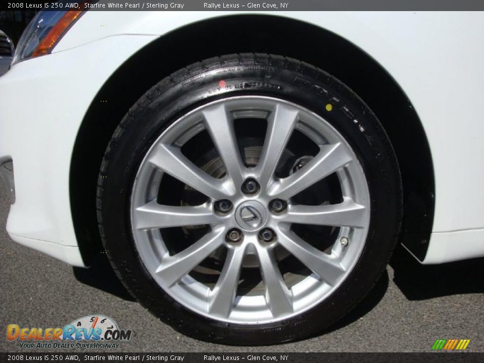 2008 Lexus IS 250 AWD Starfire White Pearl / Sterling Gray Photo #7