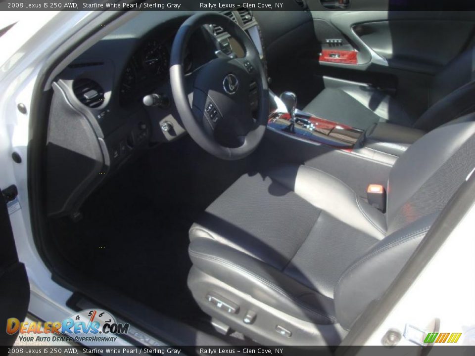 2008 Lexus IS 250 AWD Starfire White Pearl / Sterling Gray Photo #10