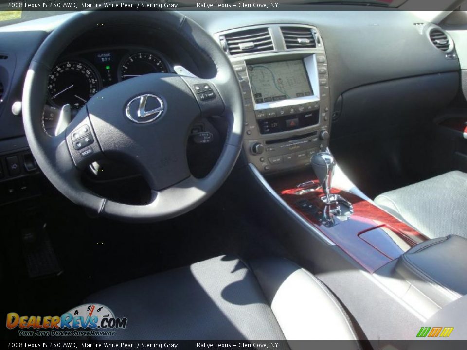 2008 Lexus IS 250 AWD Starfire White Pearl / Sterling Gray Photo #11