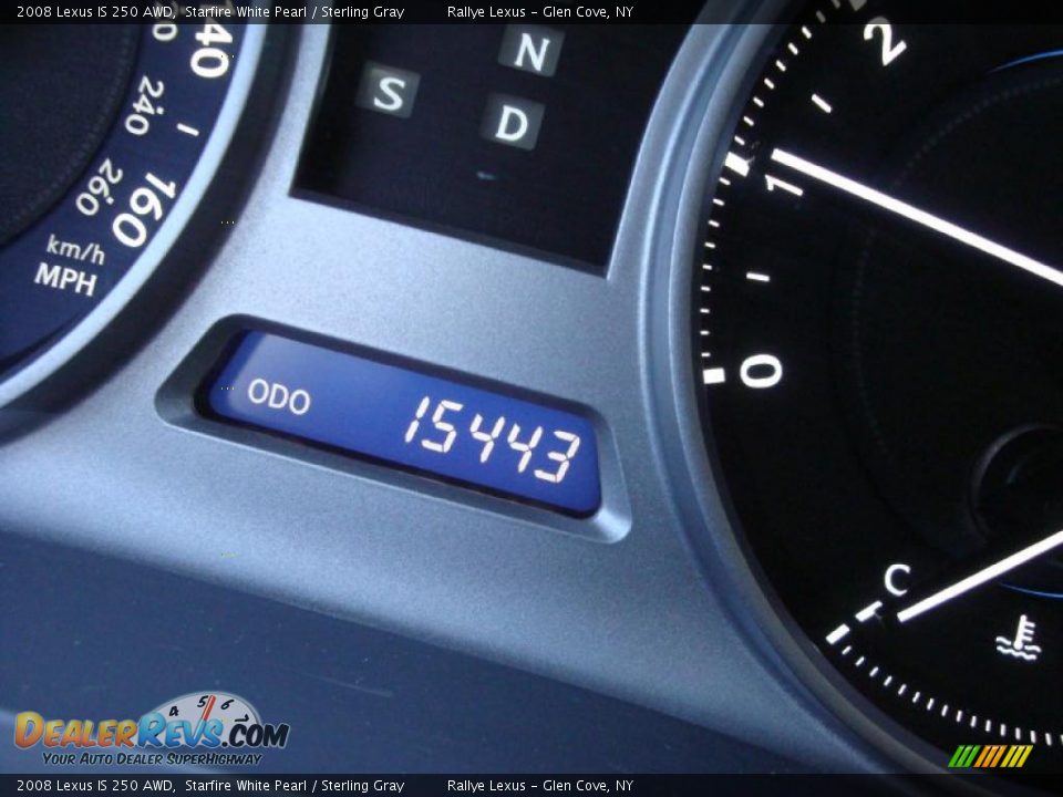 2008 Lexus IS 250 AWD Starfire White Pearl / Sterling Gray Photo #15