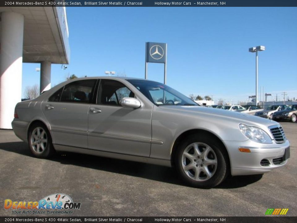 2004 Mercedes-Benz S 430 4Matic Sedan Brilliant Silver Metallic / Charcoal Photo #3