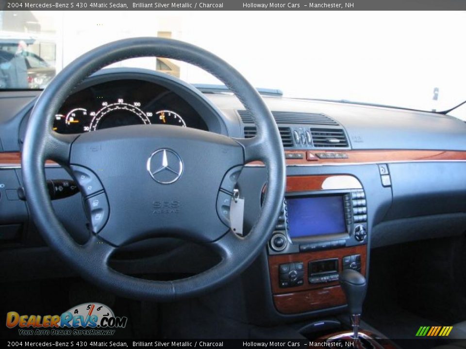 2004 Mercedes-Benz S 430 4Matic Sedan Brilliant Silver Metallic / Charcoal Photo #6