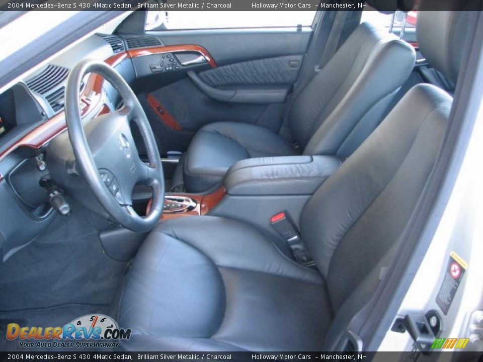 2004 Mercedes-Benz S 430 4Matic Sedan Brilliant Silver Metallic / Charcoal Photo #8