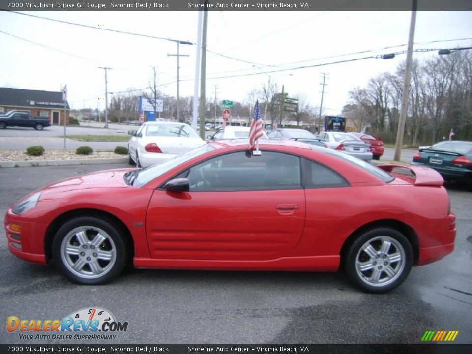 2000 Mitsubishi Eclipse GT Coupe Saronno Red / Black Photo #2